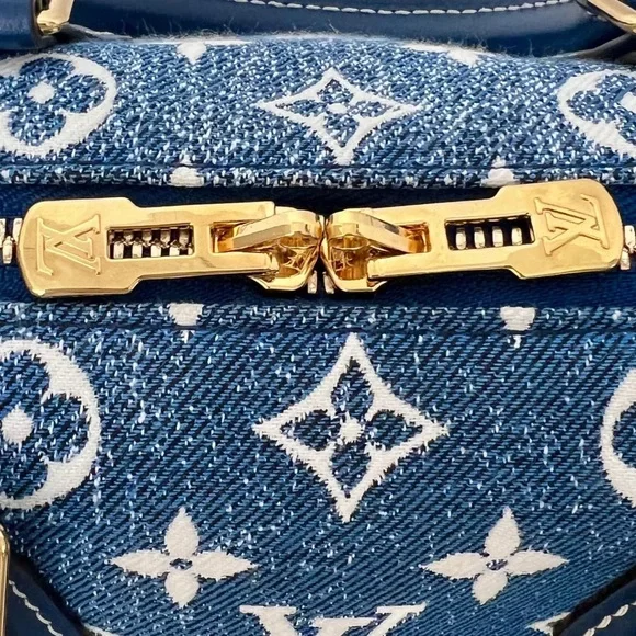 Louis Vuitton Monogram Denim Speedy Bandouliere 25 - Picture 7 of 9